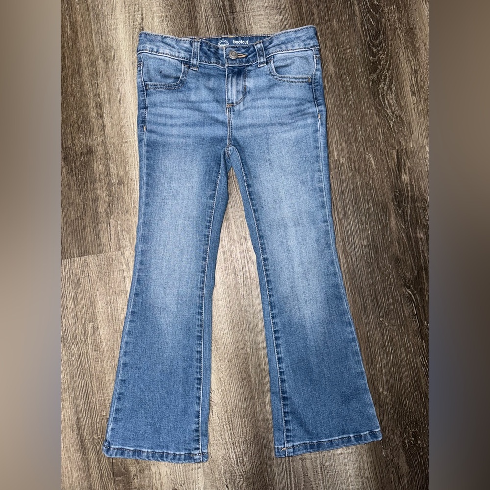 WonderNation Girls Bootcut Blue Jeans Size 6 - Picture 2 of 4